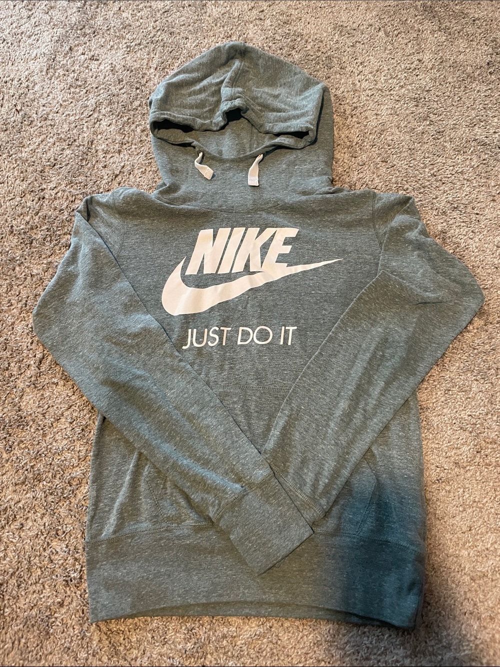 Nike Lightweight Heather Gray Pullover Hoodie